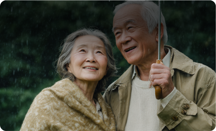 서로 의지하는
부부간